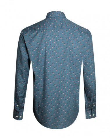 dos de la chemise manches longues pour homme 284 Otago indigo