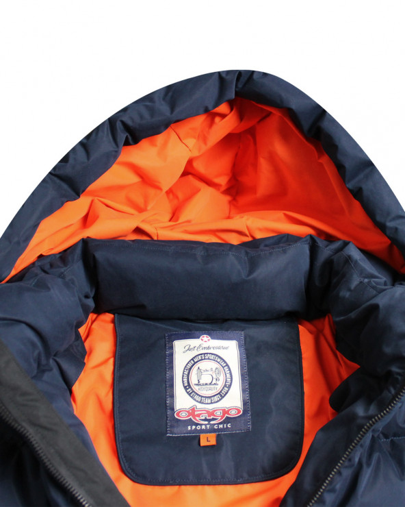 Capuche de la doudoune Lookly Otago bleu marine pour homme