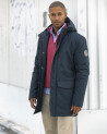 Veste parka longue Lismart Otago marine pour homme