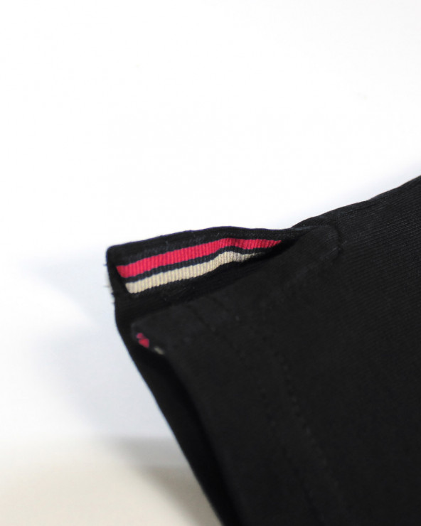 patte du Polo noir homme manches longues Otabasic Otago rugby