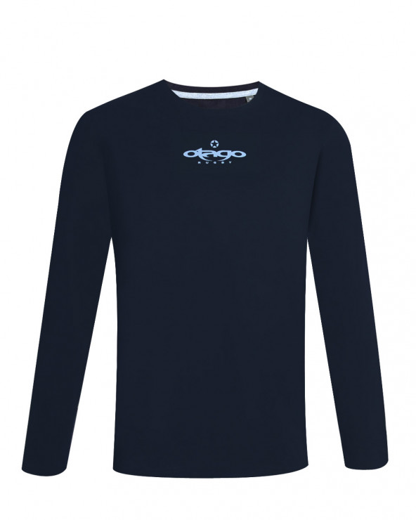 face du Tee shirt manches longues pour homme Flosset Otago rugby bleu marine