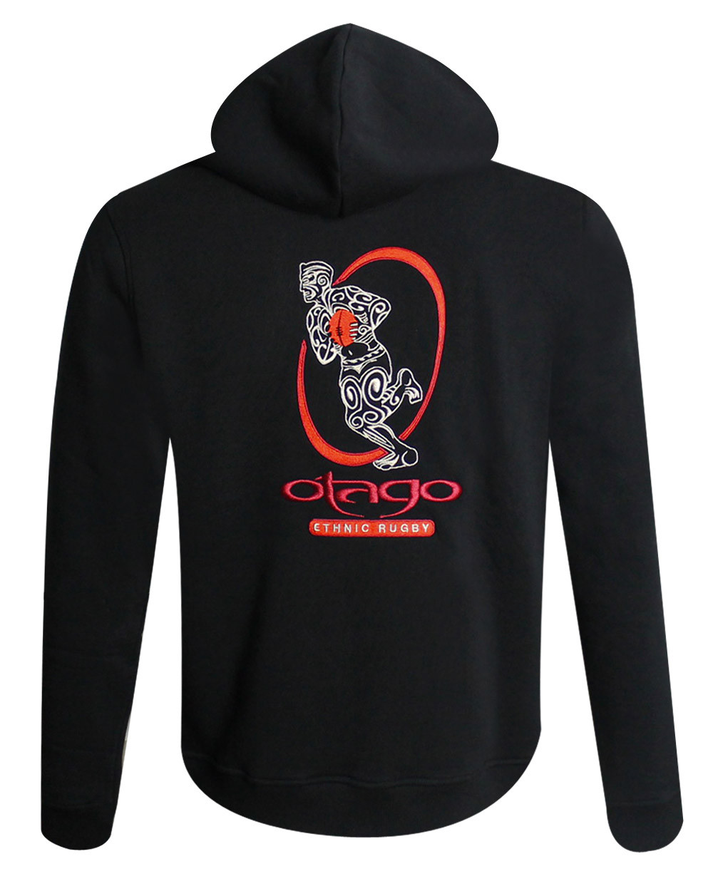 dos de la Veste zippée à capuche noire pour homme TATOO Otago