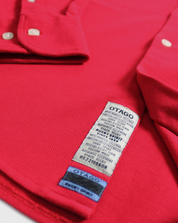 patte de la Chemise rouge manches longues homme Dakota Otago