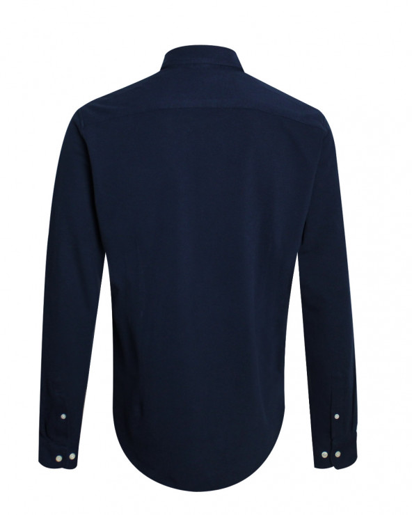 dos de la Chemise manches longues homme Dakota Otago bleu marine