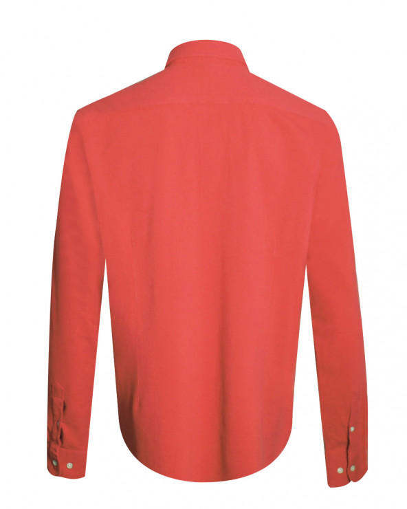 dos de la Chemise orange manches longues homme Dakota Otago