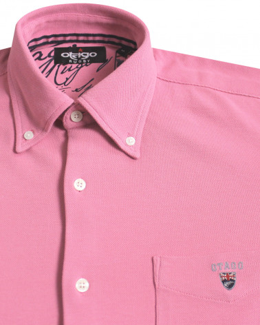 détail de la Chemise manches longues homme Dakota Otago rose