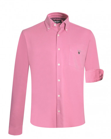 face de la Chemise manches longues homme Dakota Otago rose