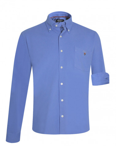 face de la Chemise bleu royal pour homme Dakota Otago