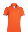 face du Polo manches courtes orange pour homme Bota Otago rugby