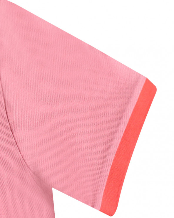 bord-côte de manche du Polo rose powder pink pour homme Bota Otago rugby