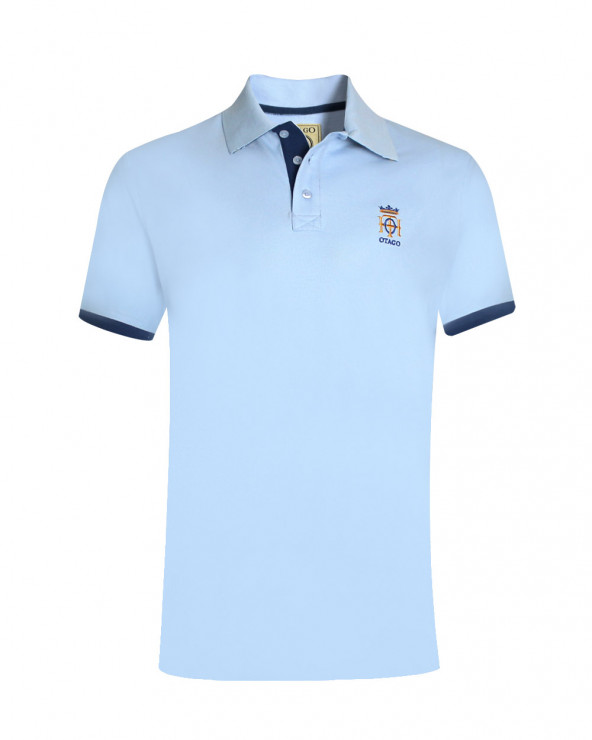 face du Polo manches courtes bleu provence pour homme Bota Otago rugby