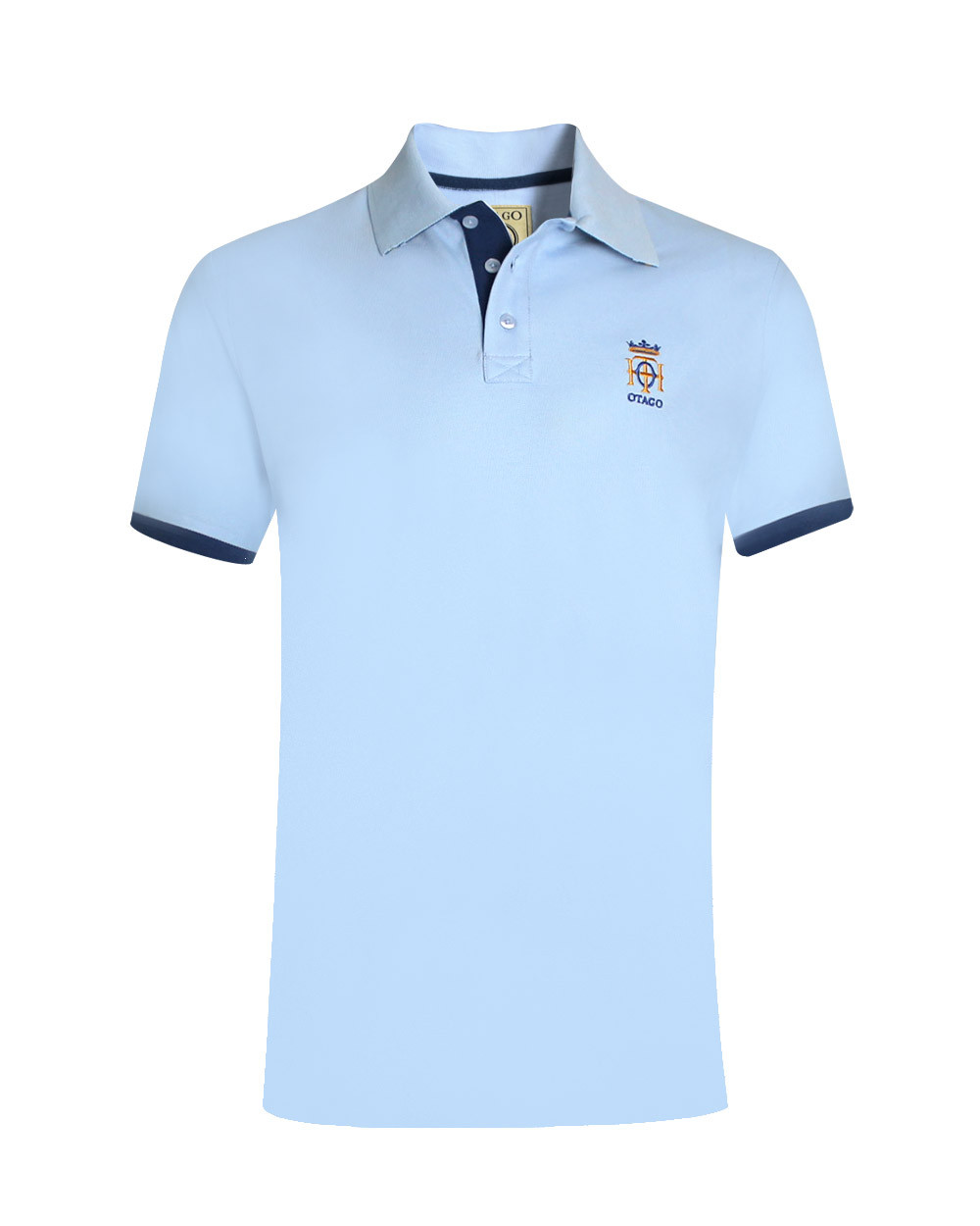 face du Polo manches courtes bleu provence pour homme Bota Otago rugby