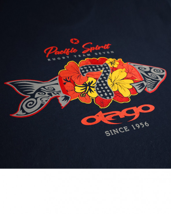 Tee-shirt Maofish Otago rugby bleu marine pour homme