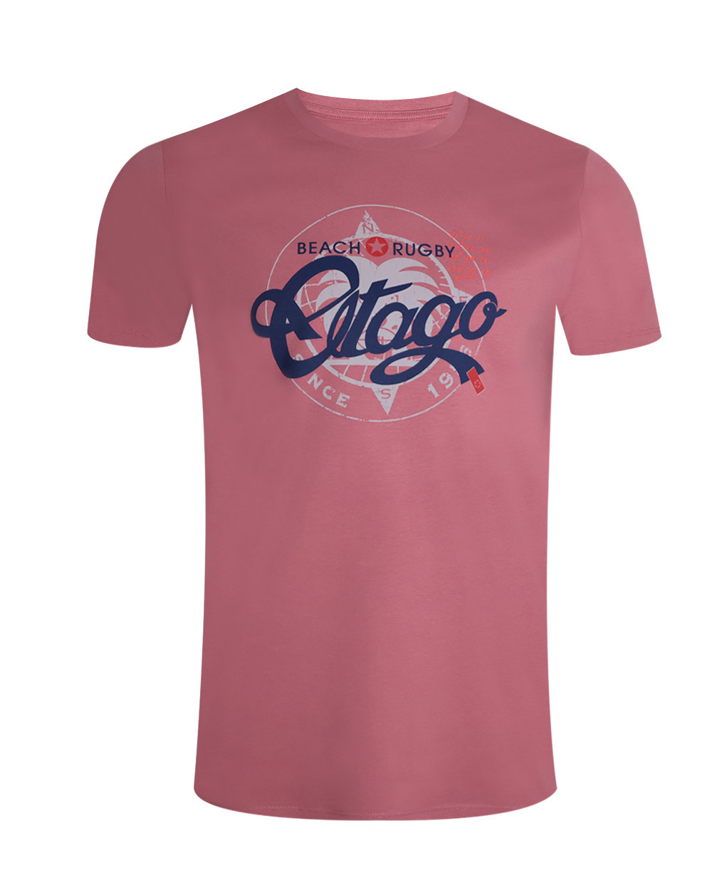 Tee-shirt Sawyers Otago rugby antique rose pour homme
