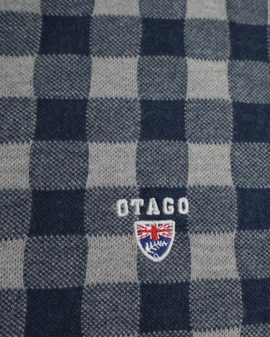 broderie du Gilet zip Dambuen Otago rugby marine pour homme