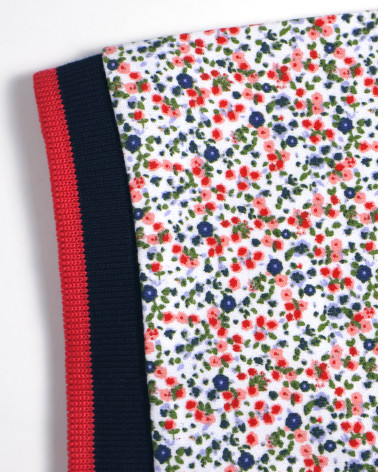 manche à motifs du Polo manches courtes Liflor Otago rugby blanc marine à motifs pour homme