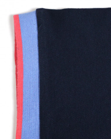 bord-côte de manche du Polo manches courtes Lorenzo Otago rugby marine pour homme