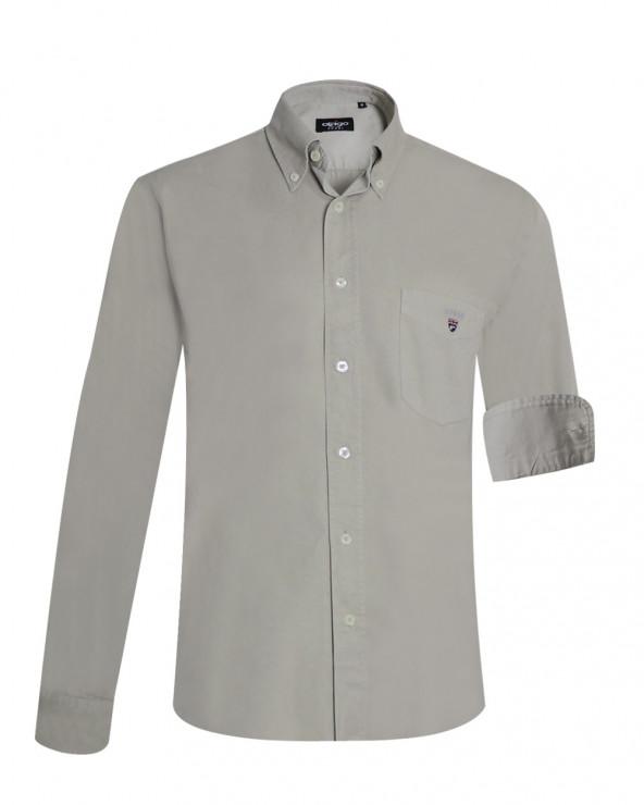 face de la Chemise manches longues homme Thomas Otago desert