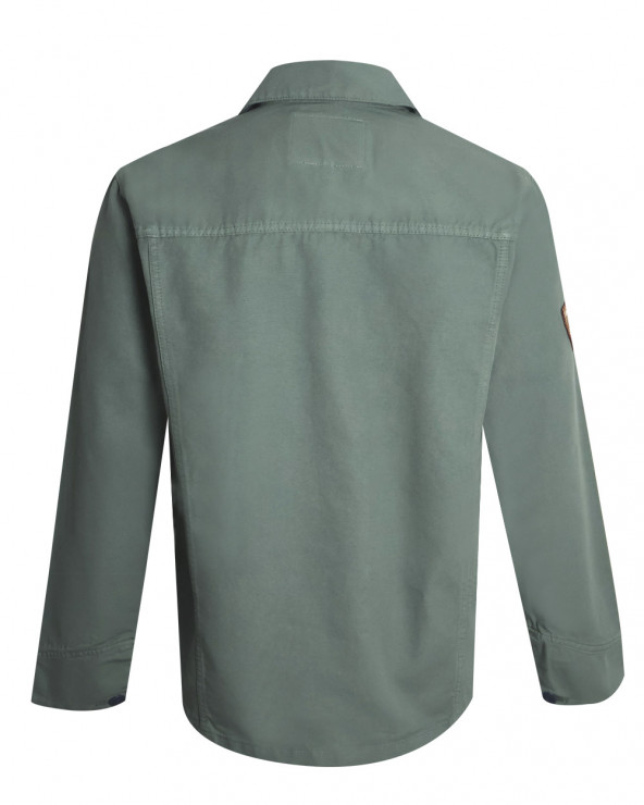 dos de la Veste Toile Boutonnée Otago Rugby kaki pour Homme