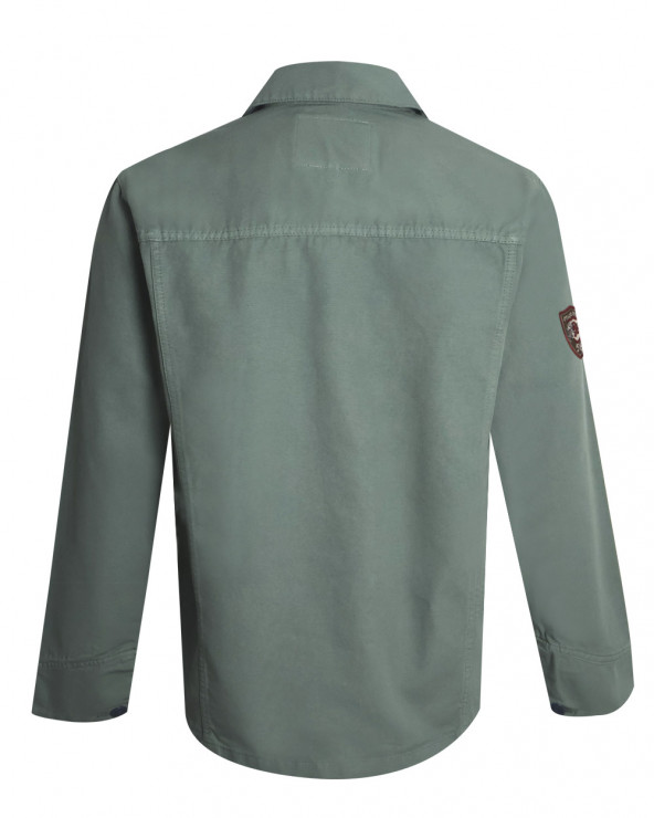 dos de la Veste Toile Boutonnée Otago Rugby kaki pour Homme