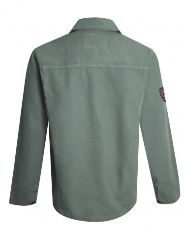 dos de la Veste Toile Boutonnée Otago Rugby kaki pour Homme