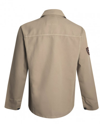 dos de la Veste Toile Boutonnée Otago Rugby beige pour Homme