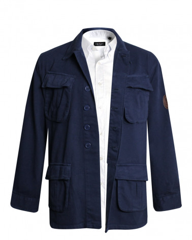 face de la Veste Toile Boutonnée Ohio Otago Rugby marine pour Homme