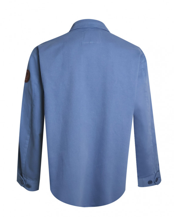 dos de la Veste Toile Boutonnée Ohio Otago Rugby indigo marine pour Homme