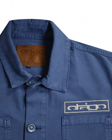 broderie de la Veste en Toile Boutonnée Otago Rugby dark blue pour Homme