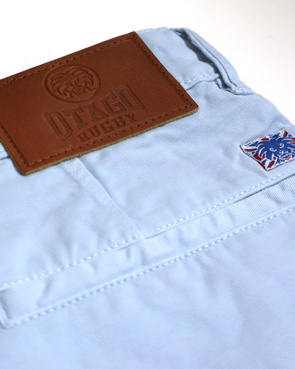 écusson dos du Bermuda Rillus Otago rugby bleu ciel pour homme