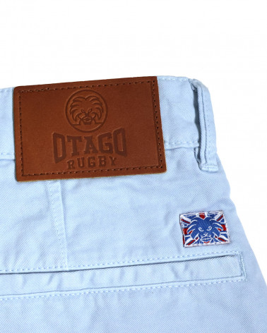 détail dos du Bermuda Rillus Otago rugby bleu ciel pour homme