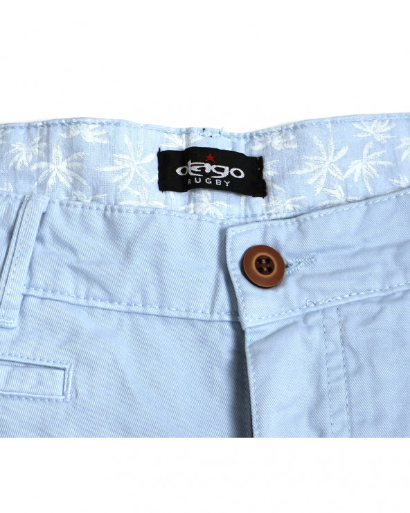 intérieur de ceinture tissu imprimé du Bermuda Rillus Otago rugby bleu ciel pour homme