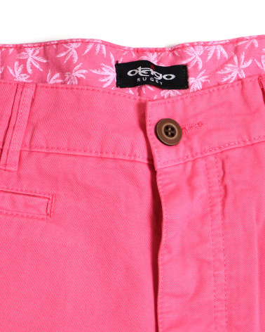 intérieur de ceinture du Bermuda Rillus Otago rugby framboise JJ pour homme