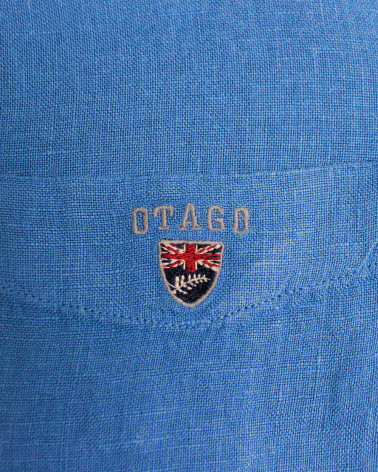 broderie de la Chemise LIN bleu Azur pour homme BUENOS AIRES Manches Longues Otago