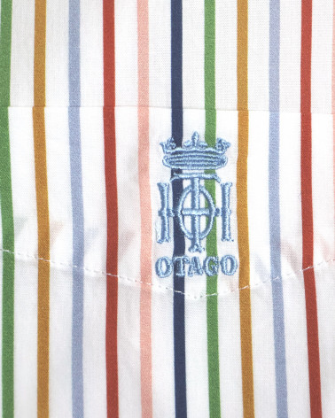 broderie de la Chemise manches courtes 160 Otago rugby rayée multicolore pour homme