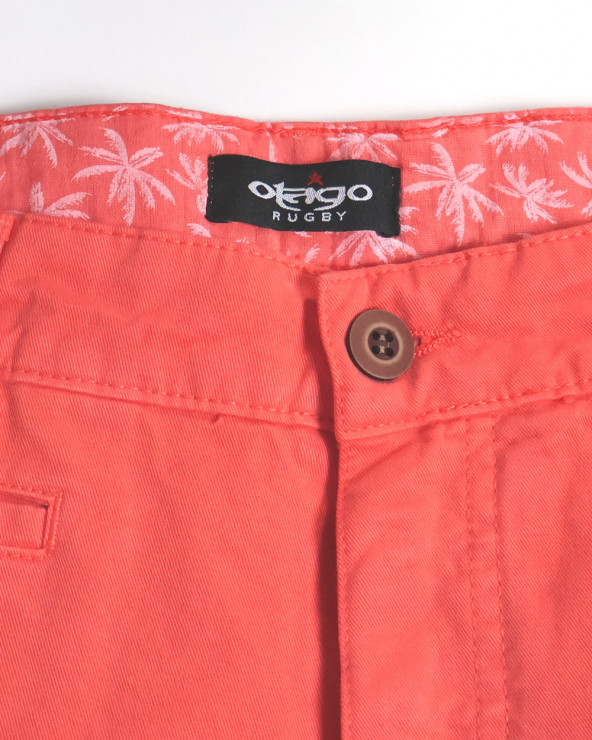 intérieur de ceinture du Bermuda Rillus Otago rugby orange JJ pour homme