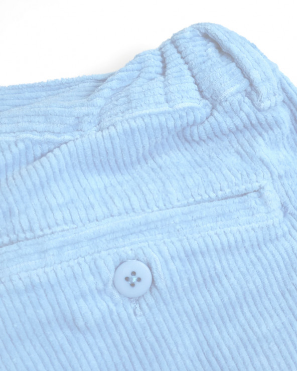 poche au dos du Bermuda Velours bleu ciel Otago rugby pour homme