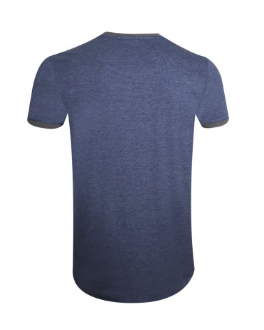 dos du Tee-shirt BECKBY OTAGO rugby col rond bleu marine pour homme