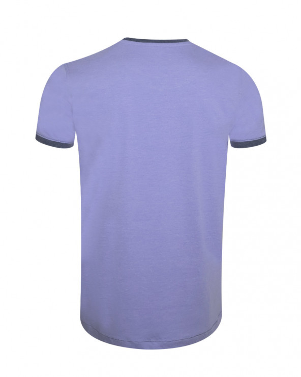 dos du Tee-shirt BECKBY OTAGO rugby col rond violet pour homme