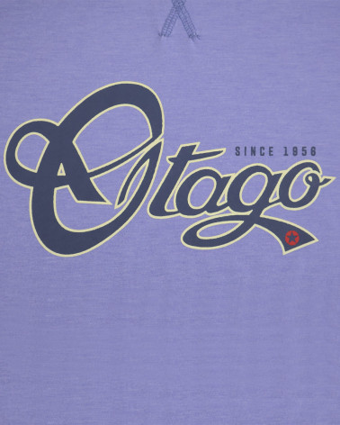 sérigraphie sur le devant du Tee-shirt BECKBY OTAGO rugby col rond violet pour homme