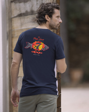 Tee-shirt Maofish Otago rugby bleu marine pour homme