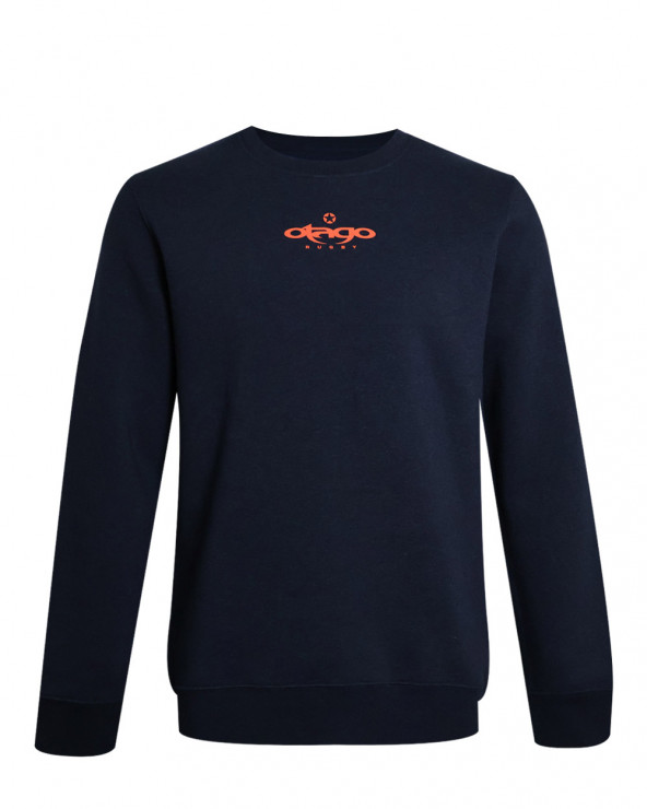 face du Sweat col rond PACITORT Otago rugby bleu marine chiné pour homme