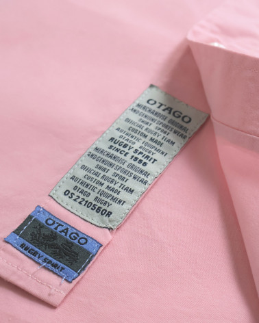 patte de la chemise Buenos Aires Otago manches courtes rose homme