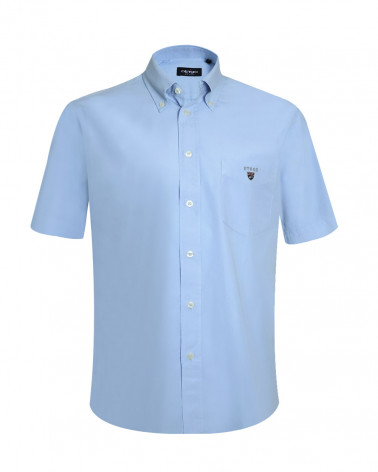 face de la chemise Buenos Aires Otago manches courtes bleu ciel homme