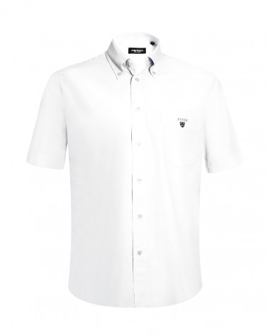 face de la Chemise Buenos Aires Otago manches courtes blanche pour homme