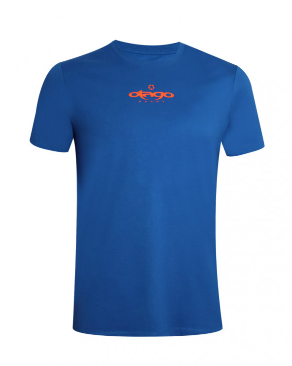 face du Tee-shirt Flower Otago rugby bleu roi col rond pour homme