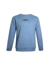 25 FLOWER SWEAT COL ROND OTAGO COOL BLUE HEATHER