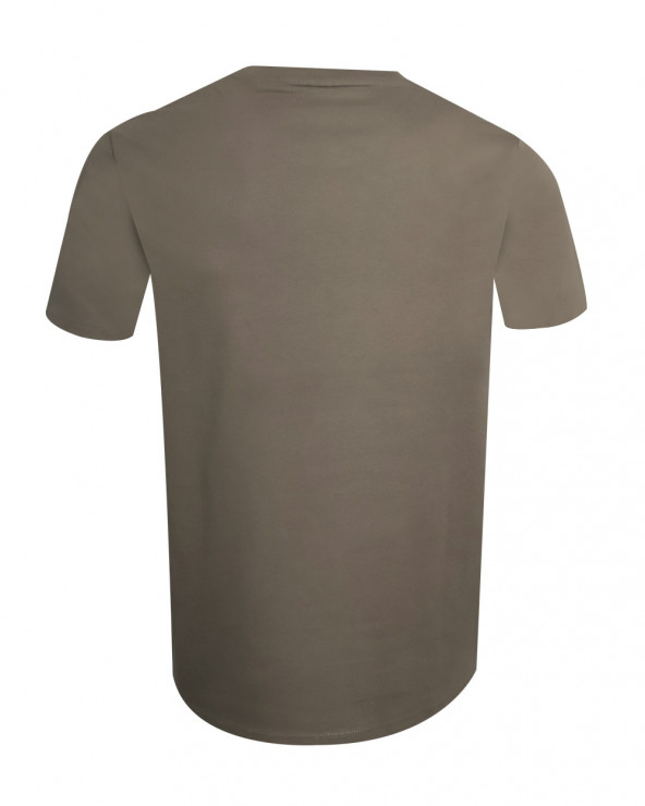 dos du Tee-shirt beige driftwood Buenuni Otago rugby coton Bio pour homme