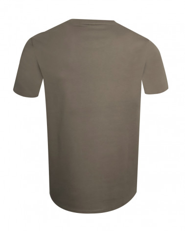 dos du Tee-shirt beige driftwood Buenuni Otago rugby coton Bio pour homme
