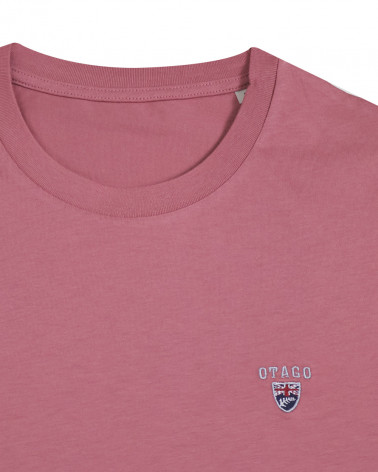 broderie du Tee-shirt antique rose Buenuni Otago rugby coton Bio pour homme